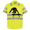 Men's High Visibility Safety Short Sleeve Work Shirt Thumbnail