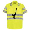 Men's High Visibility Safety Short Sleeve Work Shirt Thumbnail