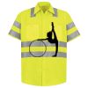 Men's High Visibility Safety Short Sleeve Work Shirt Thumbnail