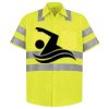 Men's High Visibility Safety Short Sleeve Work Shirt Thumbnail