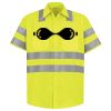 Men's High Visibility Safety Short Sleeve Work Shirt Thumbnail