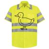 Men's High Visibility Safety Short Sleeve Work Shirt Thumbnail
