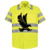 Men's High Visibility Safety Short Sleeve Work Shirt Thumbnail