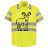 Men's High Visibility Safety Short Sleeve Work Shirt Thumbnail