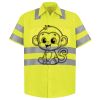 Men's High Visibility Safety Short Sleeve Work Shirt Thumbnail