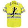Men's High Visibility Safety Short Sleeve Work Shirt Thumbnail