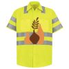 Men's High Visibility Safety Short Sleeve Work Shirt Thumbnail