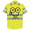 Men's High Visibility Safety Short Sleeve Work Shirt Thumbnail