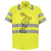 Men's High Visibility Safety Short Sleeve Work Shirt Thumbnail