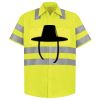 Men's High Visibility Safety Short Sleeve Work Shirt Thumbnail