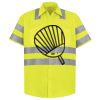 Men's High Visibility Safety Short Sleeve Work Shirt Thumbnail