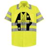 Men's High Visibility Safety Short Sleeve Work Shirt Thumbnail