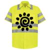 Men's High Visibility Safety Short Sleeve Work Shirt Thumbnail