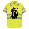 Men's High Visibility Safety Short Sleeve Work Shirt Thumbnail
