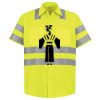 Men's High Visibility Safety Short Sleeve Work Shirt Thumbnail