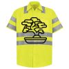 Men's High Visibility Safety Short Sleeve Work Shirt Thumbnail