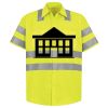 Men's High Visibility Safety Short Sleeve Work Shirt Thumbnail