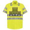 Men's High Visibility Safety Short Sleeve Work Shirt Thumbnail