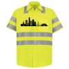 Men's High Visibility Safety Short Sleeve Work Shirt Thumbnail