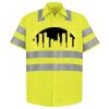 Men's High Visibility Safety Short Sleeve Work Shirt Thumbnail