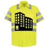 Men's High Visibility Safety Short Sleeve Work Shirt Thumbnail