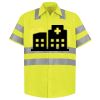 Men's High Visibility Safety Short Sleeve Work Shirt Thumbnail