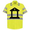 Men's High Visibility Safety Short Sleeve Work Shirt Thumbnail