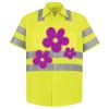 Men's High Visibility Safety Short Sleeve Work Shirt Thumbnail