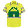 Men's High Visibility Safety Short Sleeve Work Shirt Thumbnail