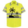 Men's High Visibility Safety Short Sleeve Work Shirt Thumbnail