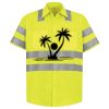 Men's High Visibility Safety Short Sleeve Work Shirt Thumbnail
