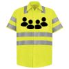 Men's High Visibility Safety Short Sleeve Work Shirt Thumbnail