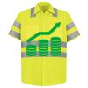 Men's High Visibility Safety Short Sleeve Work Shirt Thumbnail