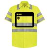 Men's High Visibility Safety Short Sleeve Work Shirt Thumbnail