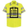 Men's High Visibility Safety Short Sleeve Work Shirt Thumbnail