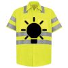 Men's High Visibility Safety Short Sleeve Work Shirt Thumbnail