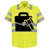 Men's High Visibility Safety Short Sleeve Work Shirt Thumbnail