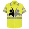 Men's High Visibility Safety Short Sleeve Work Shirt Thumbnail