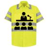 Men's High Visibility Safety Short Sleeve Work Shirt Thumbnail
