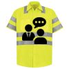 Men's High Visibility Safety Short Sleeve Work Shirt Thumbnail