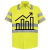 Men's High Visibility Safety Short Sleeve Work Shirt Thumbnail