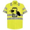 Men's High Visibility Safety Short Sleeve Work Shirt Thumbnail