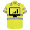 Men's High Visibility Safety Short Sleeve Work Shirt Thumbnail