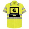 Men's High Visibility Safety Short Sleeve Work Shirt Thumbnail