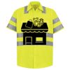 Men's High Visibility Safety Short Sleeve Work Shirt Thumbnail