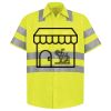 Men's High Visibility Safety Short Sleeve Work Shirt Thumbnail