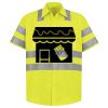 Men's High Visibility Safety Short Sleeve Work Shirt Thumbnail