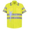 Men's High Visibility Safety Short Sleeve Work Shirt Thumbnail