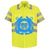 Men's High Visibility Safety Short Sleeve Work Shirt Thumbnail