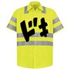 Men's High Visibility Safety Short Sleeve Work Shirt Thumbnail